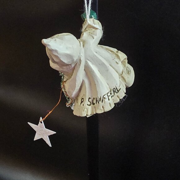 NWT Pam Schifferl White Winter Santa Ornament Tree Stars Handcrafted by Midwest - Picture 3 of 12
